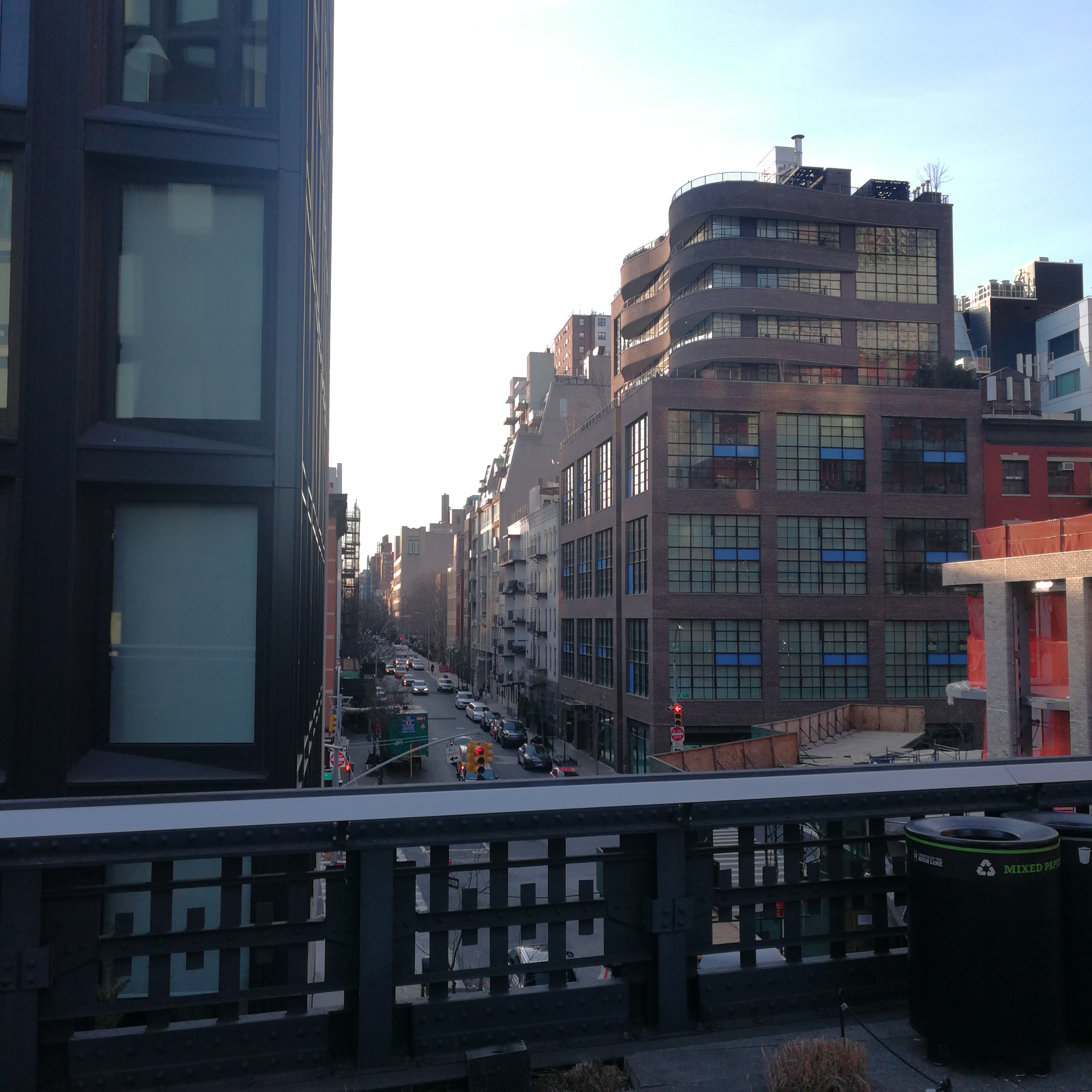 Environnement de la High Line New York Panorama depuis la High Line