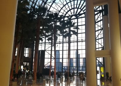 Verrière de Brookfield Place donnant sur Battery Park