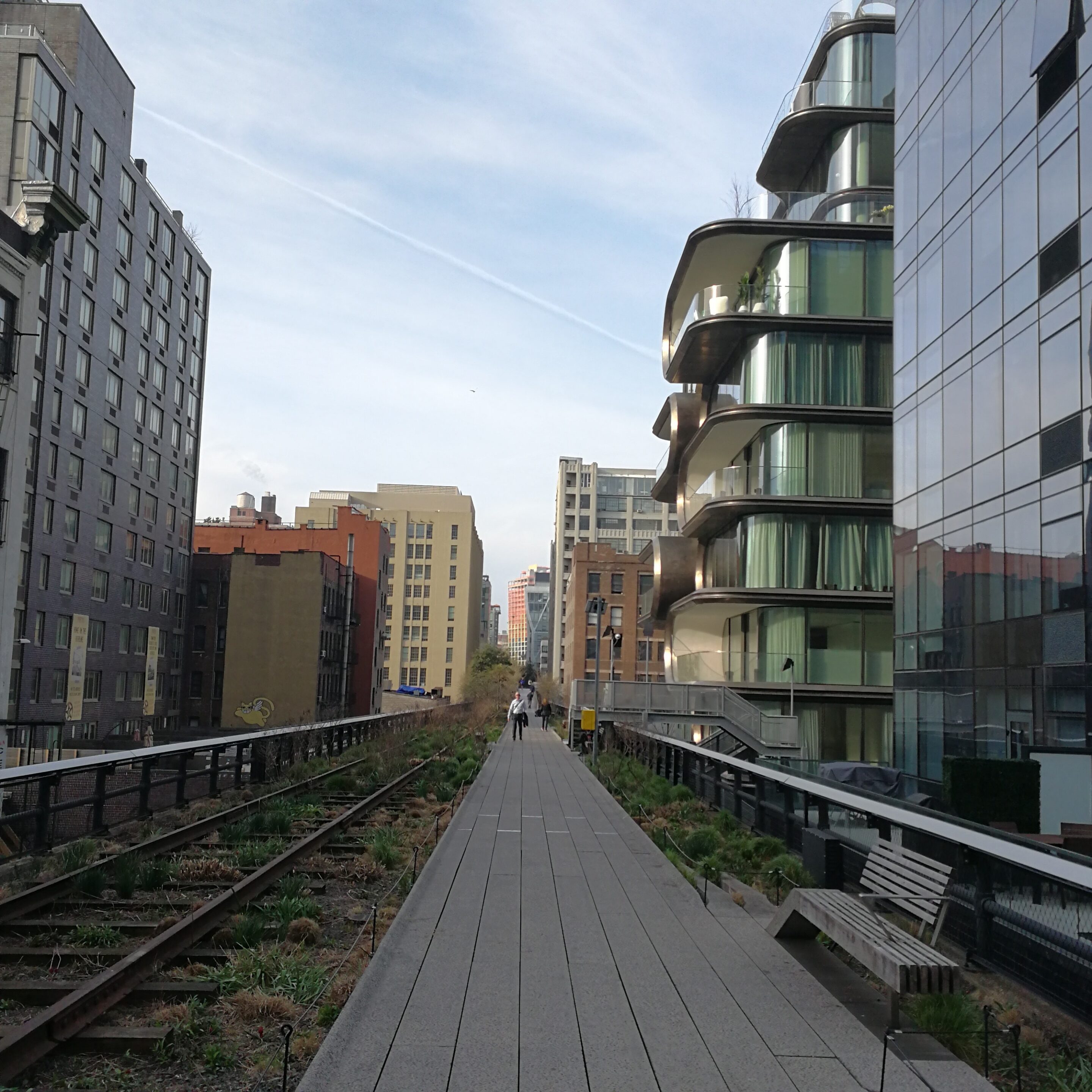 Zaha Hadid Complex sur High Line La High Line et vue sur Zaha Hadid Building